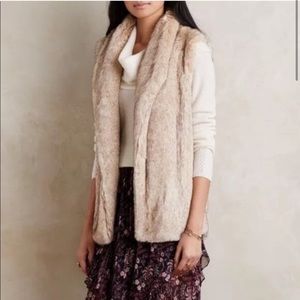 Anthropologie Sanctuary Faux Fur Vest